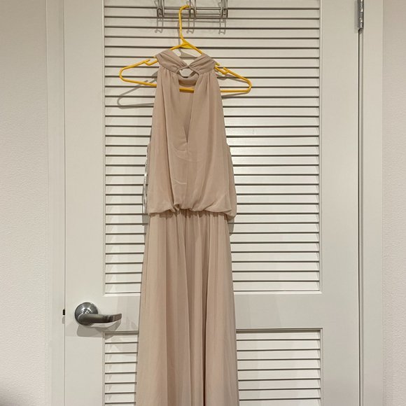 Lefkoff Bridesmaid Dress High Neck - Picture 2 of 4